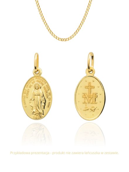 Cudowny Medalik zawieszka wisiorek mały pr.585 • Złoto 585 0.88 g