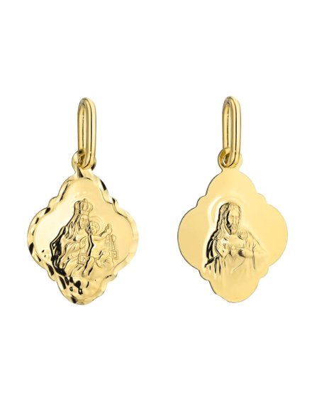 Medalik złoty szkaplerz pr. 585 zawieszka • Złoto 585 0.66 g