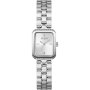 Guess Isla prostokątny zegarek damski srebrny na bransolecie GW0865L1