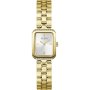 Guess Isla prostokątny zegarek damski złoty na bransolecie GW0865L2