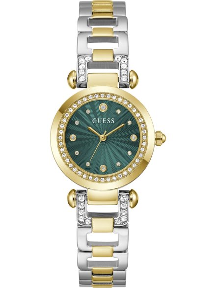 Guess Ginger zegarek damski na bransolecie zieloną tarczą GW0869L1