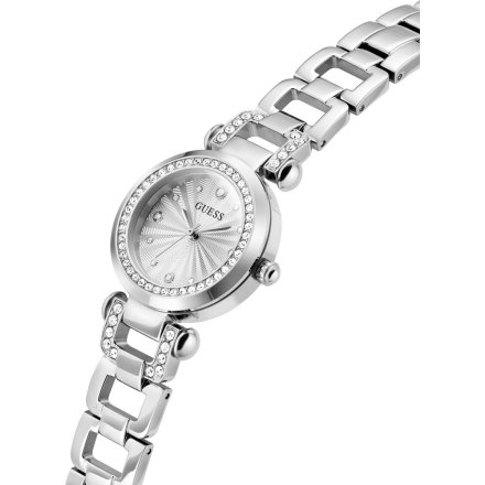 Guess Ginger srebrny zegarek damski na bransolecie GW0869L3