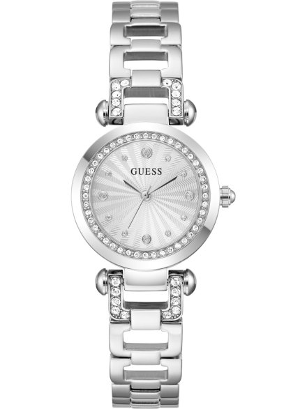 Guess Ginger srebrny zegarek damski na bransolecie GW0869L3