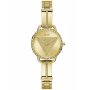 Guess Tri Bellini złoty zegarek damski na bransolecie z kryształkami GW0914L2