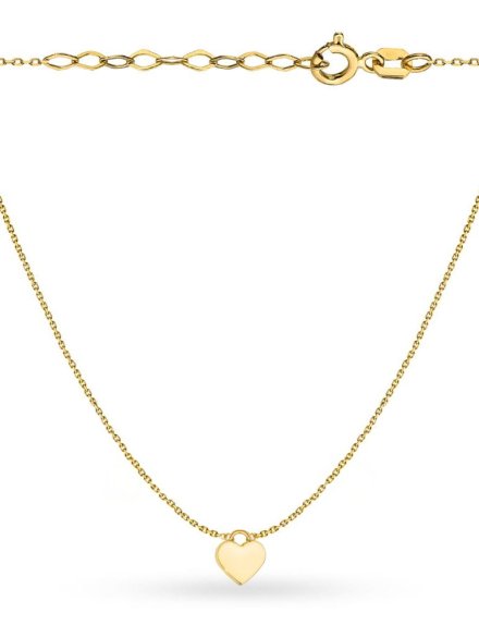 Naszyjnik złoty kłódka - serce • Złoto 585 1.88 g 