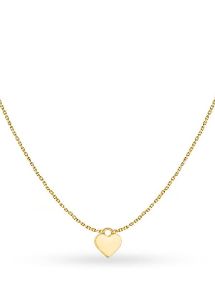 Naszyjnik złoty kłódka - serce • Złoto 585 1.88 g 