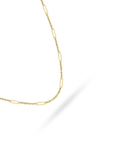 Naszyjnik złoty z ogniwami • Złoto 585 1.84 g 