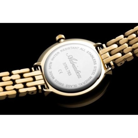 Adriatica zegarek damski złoty z biala  tarczą Classic A3783.1173Q