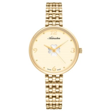Adriatica zegarek damski złoty ze złotą tarczą Classic A3783.1171Q