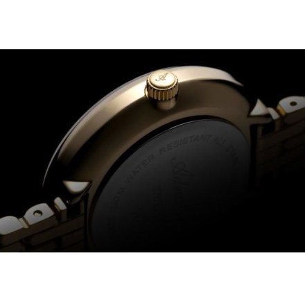 Adriatica zegarek damski złoty ze złotą tarczą Classic A3783.1171Q