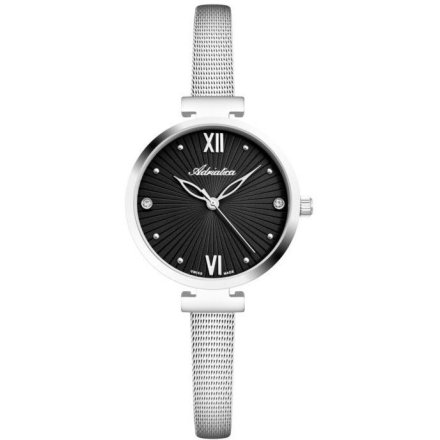 Adriatica zegarek damski srebrny  Classic na bransolecie mesh A3781.5184Q