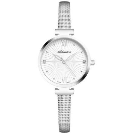Adriatica zegarek damski srebrny  Classic na bransolecie mesh A3781.5183Q
