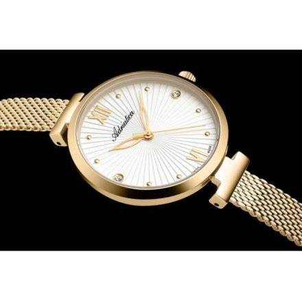 Adriatica zegarek damski złoty  Classic na bransolecie mesh  A3781.1183Q