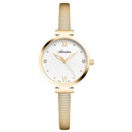 Adriatica zegarek damski złoty  Classic na bransolecie mesh  A3781.1183Q
