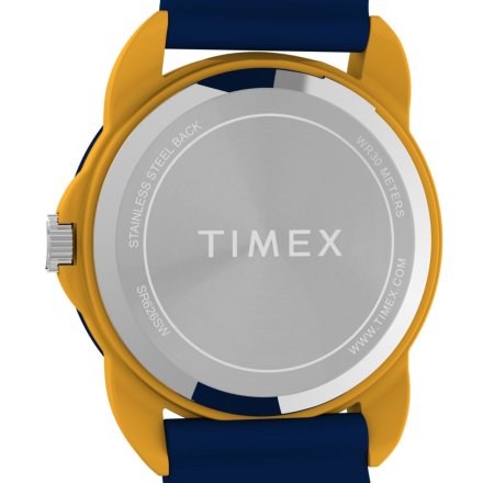 Timex Time Machines TW2W92100 Zegarek dziecięcy niebiesko-żółty z czytelną tarczą