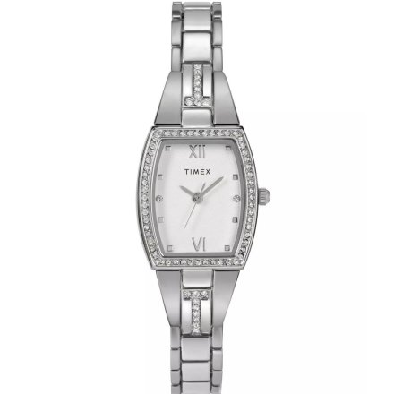 Timex Main Street TW2W95600 damski zegarek srebrny z kryształkami