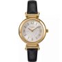 Timex Main Street TW2W96400 damski zegarek złoty z czarnym paskiem