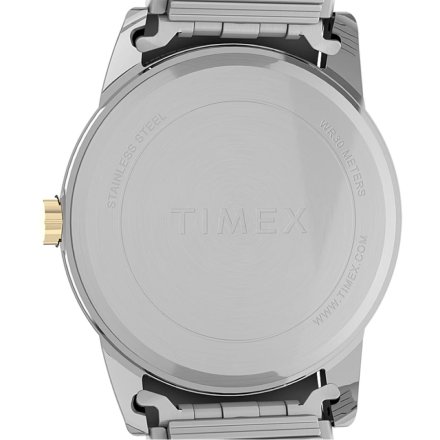 Timex Easy Reader TW2V40100 Zegarek męski złoto-srebrny z rozciąganą bransoletką 
