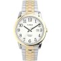 Timex Easy Reader TW2V40100 Zegarek męski złoto-srebrny z rozciąganą bransoletką 