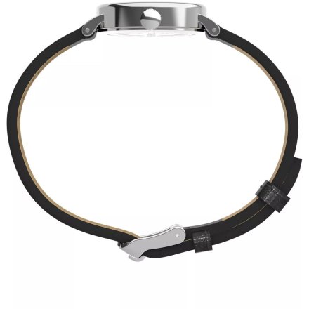 Timex Cavatina TW2W78400 damski zegarek srebrny z czarnym paskiem
