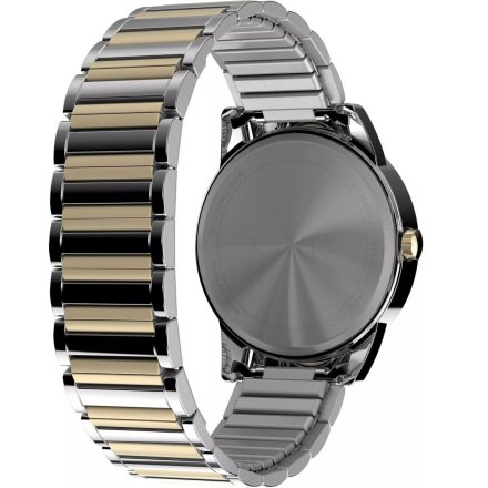 Timex Easy Reader TW2W52100 Zegarek męski złoto-srebrny z rozciąganą bransoletką 