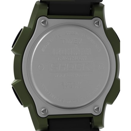 Timex Ironman TW5M64900 Zegarek męski czarno-zielony sportowy z wyświetlaczem
