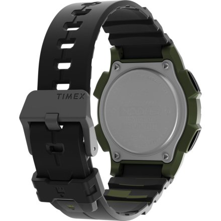 Timex Ironman TW5M64900 Zegarek męski czarno-zielony sportowy z wyświetlaczem
