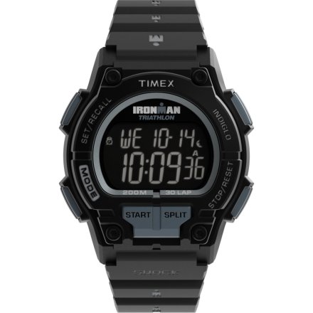 Timex Ironman TW5M64800 Zegarek męski czarny sportowy z wyświetlaczem