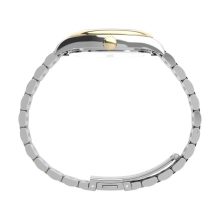 Timex Legacy TW2V68500 złoto-srebrny zegarek damski z białą tarczą