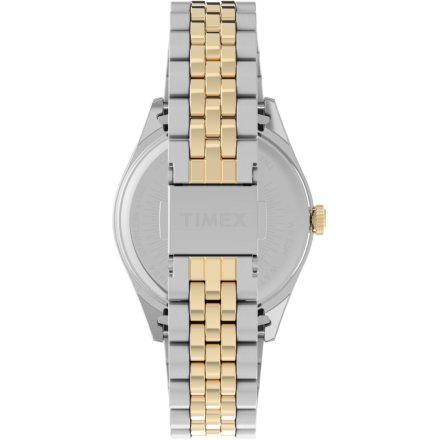 Timex Legacy TW2V68500 złoto-srebrny zegarek damski z białą tarczą