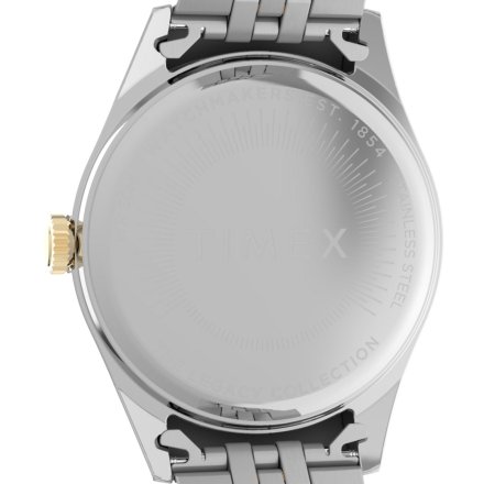 Timex Legacy TW2V68500 złoto-srebrny zegarek damski z białą tarczą