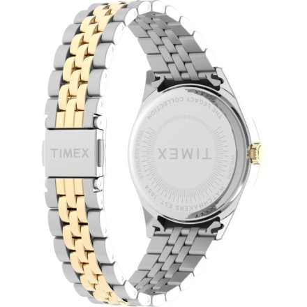 Timex Legacy TW2V68500 złoto-srebrny zegarek damski z białą tarczą