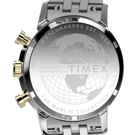 Timex Marlin TW2W60100 zegarek męski na bransolecie z chronografem 