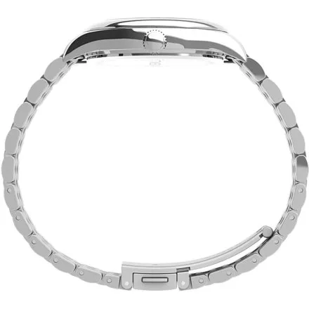 Timex Legacy TW2V68400 srebrny zegarek damski z turkusową tarczą