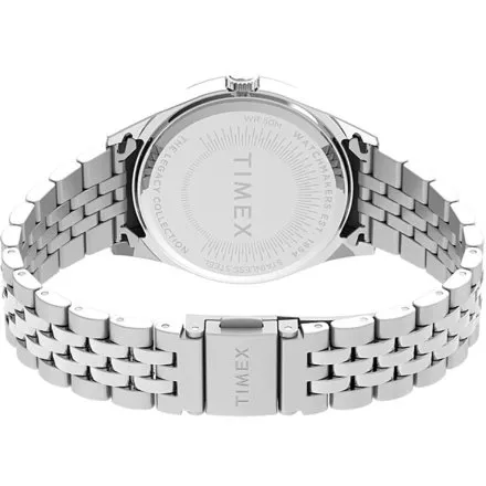 Timex Legacy TW2V68400 srebrny zegarek damski z turkusową tarczą
