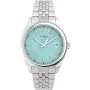 Timex Legacy TW2V68400 srebrny zegarek damski z turkusową tarczą