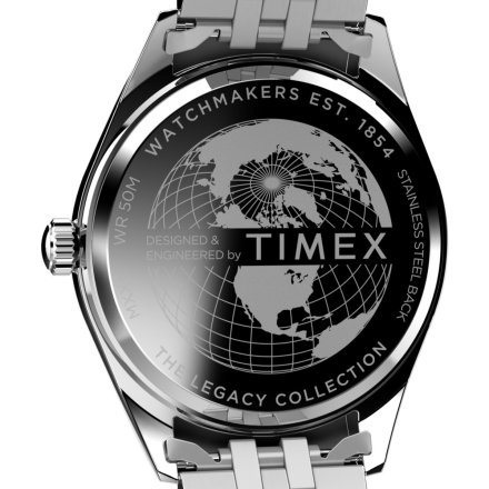 Timex Trend Legacy TW2V67800 Zegarek męski srebrny na bransolecie 