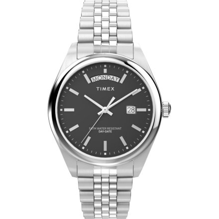 Timex Trend Legacy TW2V67800 Zegarek męski srebrny na bransolecie 