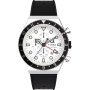 Timex Chronograph Q TW2V70100 Męski zegarek z chronografem na czarnym pasku