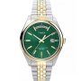 Timex Legacy TW2W32100 złoto-srebrny zegarek damski z zieloną tarczą