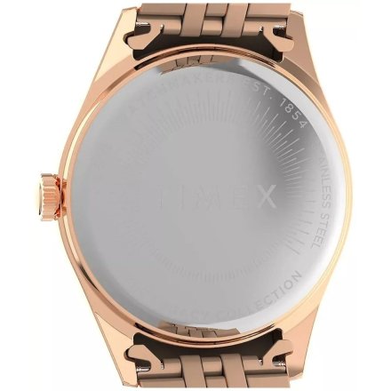Timex Legacy TW2W32200 różowozłoty zegarek damski z białą tarczą