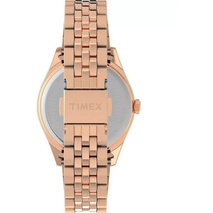 Timex Legacy TW2W32200 różowozłoty zegarek damski z białą tarczą