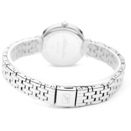 Zegarek damski Adriatica srebrno-czarny z diamentami A3543.5146DQ Swiss Made