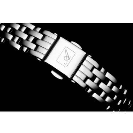 Zegarek damski Adriatica srebrno-czarny z diamentami A3543.5146DQ Swiss Made