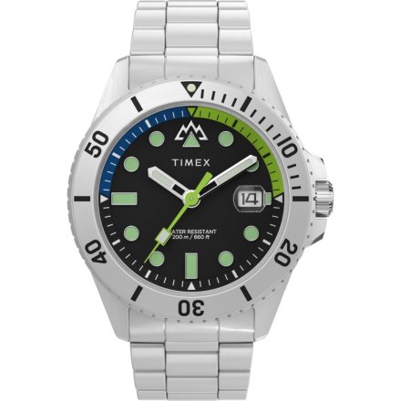 Timex Expedition North TW2W41900 zegarek męski srebrny na bransolecie