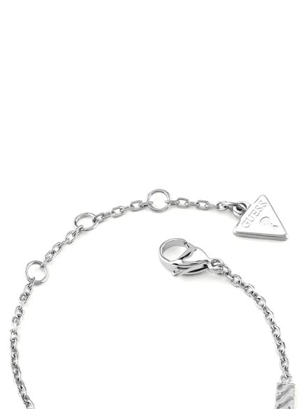 Guess 4 LOVE bransoletka srebrna damska kwiatki JUBB05039JW (S)