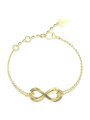 Guess AMORE bransoletka złota damska znak nieskończoności JUBB05050JW (S)
