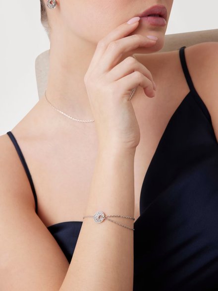 Guess BLOOMING SUMMER bransoletka srebrna damska z kryształkami JUBB05224JW