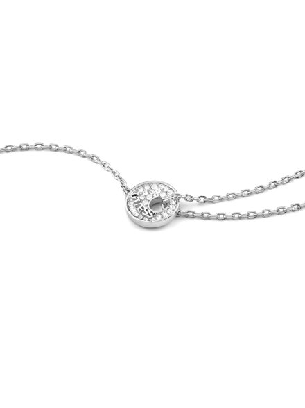 Guess BLOOMING SUMMER bransoletka srebrna damska z kryształkami JUBB05224JW