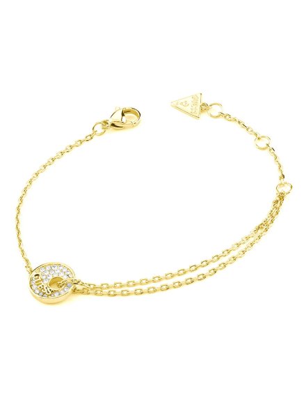 Guess BLOOMING SUMMER bransoletka złota damska z kryształkami JUBB05224JW (S)